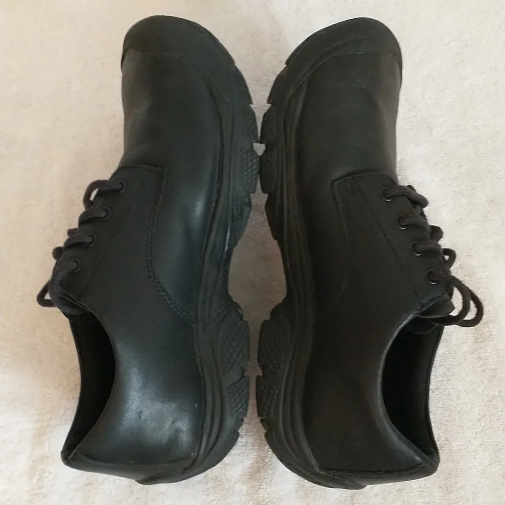 Keen‎ Leather Kanteen Oxford, Black, Size 8.5D, Work Shoes